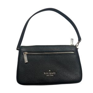 Kate Spade Pebble Black Leather Wristlet